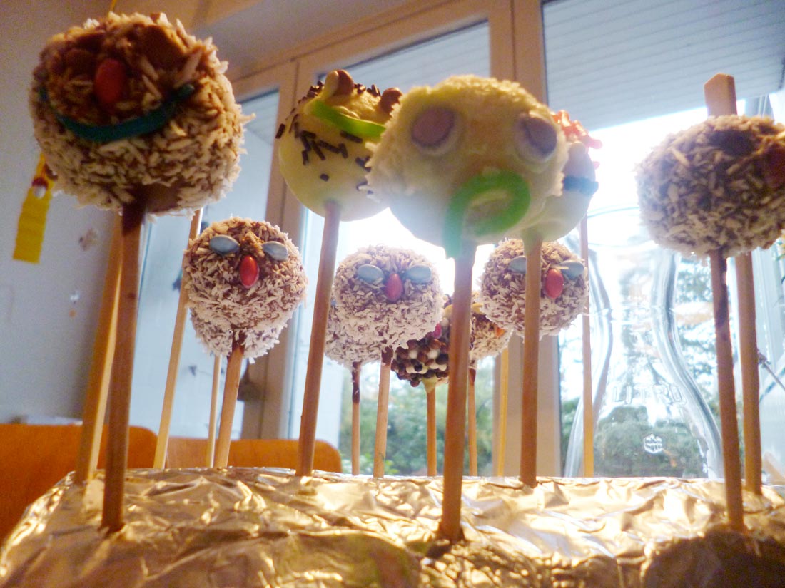 Monsterlollies in ihrer Vollendung: ein Praesent laborlollies
